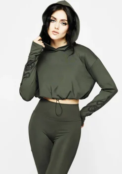 Venin Snake Athleisure Crop Hoody