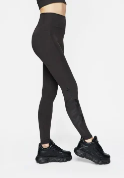 Venin Snake Athleisure Leggings - Charcoal