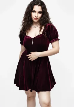 Veniri Corset Mini Dress - Wine