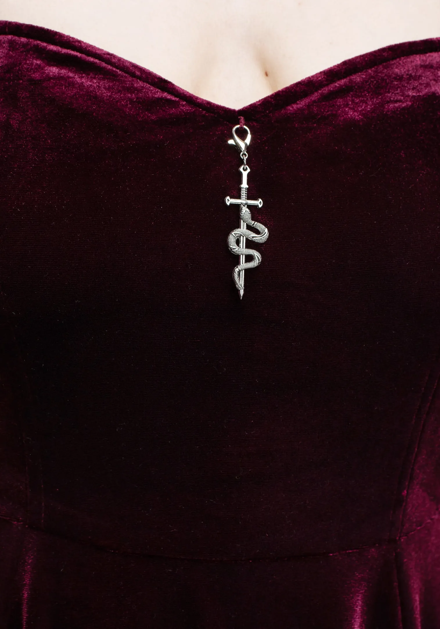 Veniri Corset Mini Dress - Wine