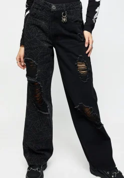 Venom Spliced Wide Leg Jeans
