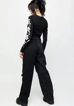 Venom Spliced Wide Leg Jeans