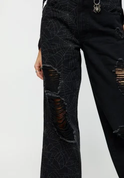 Venom Spliced Wide Leg Jeans
