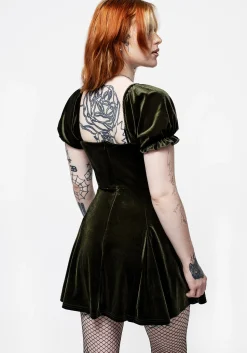 Verdant Corset Mini Dress