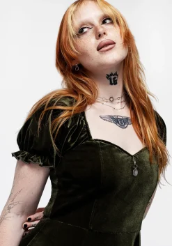Verdant Corset Mini Dress