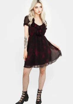 Vesta Chiffon Ruffle Mini Dress