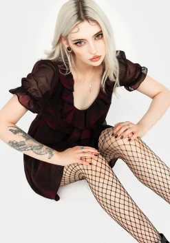 Vesta Chiffon Ruffle Mini Dress