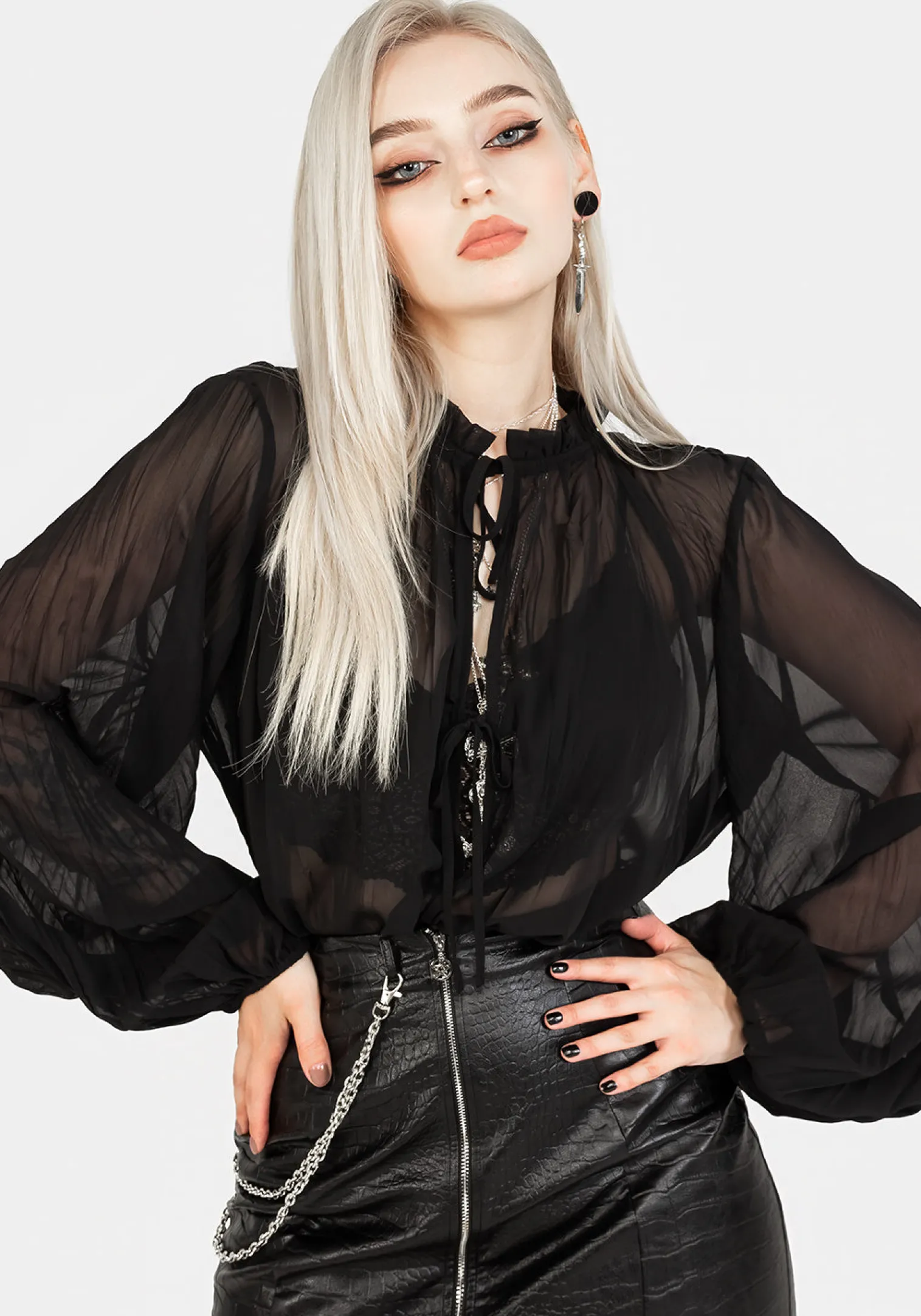 Villain Textured Blouse