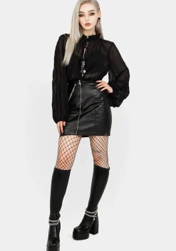 Villain Textured Blouse
