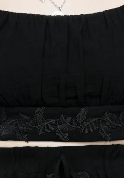 Vine Textured Crop Top