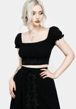 Vine Textured Crop Top