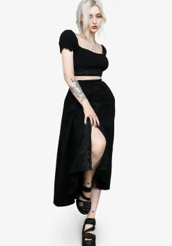 Vine Textured Crop Top