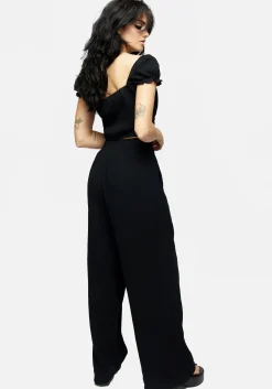 Vine Textured Wide Leg Trouser