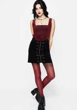 Webcatcher Embroidered Corset Top