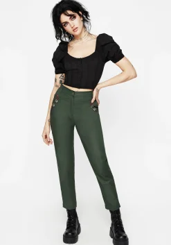 Whisper Embroidered Linen-Blend Tapered Trousers