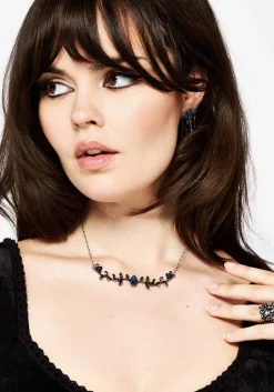 Widdershins Dark Rose Necklace