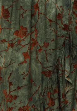 Witchfire Ruffle Midaxi Wrap Dress