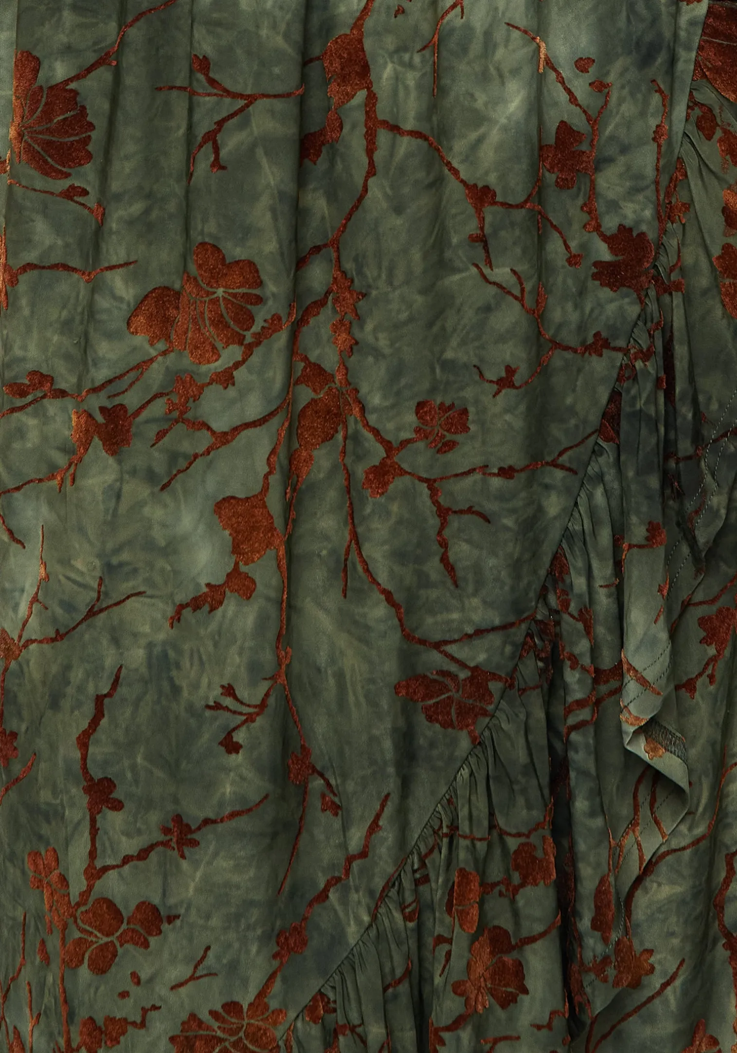 Witchfire Ruffle Midaxi Wrap Dress