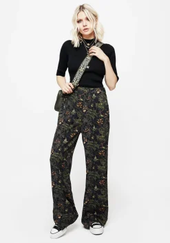 Wither Fern Print Wide Leg Trousers