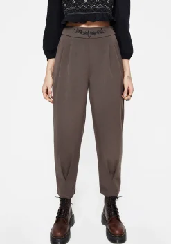 Woodruff Embroidered Balloon Leg Trouser