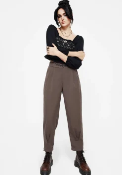Woodruff Embroidered Balloon Leg Trouser