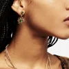 Xanthe Pressed Algae Sun Drop Earrings