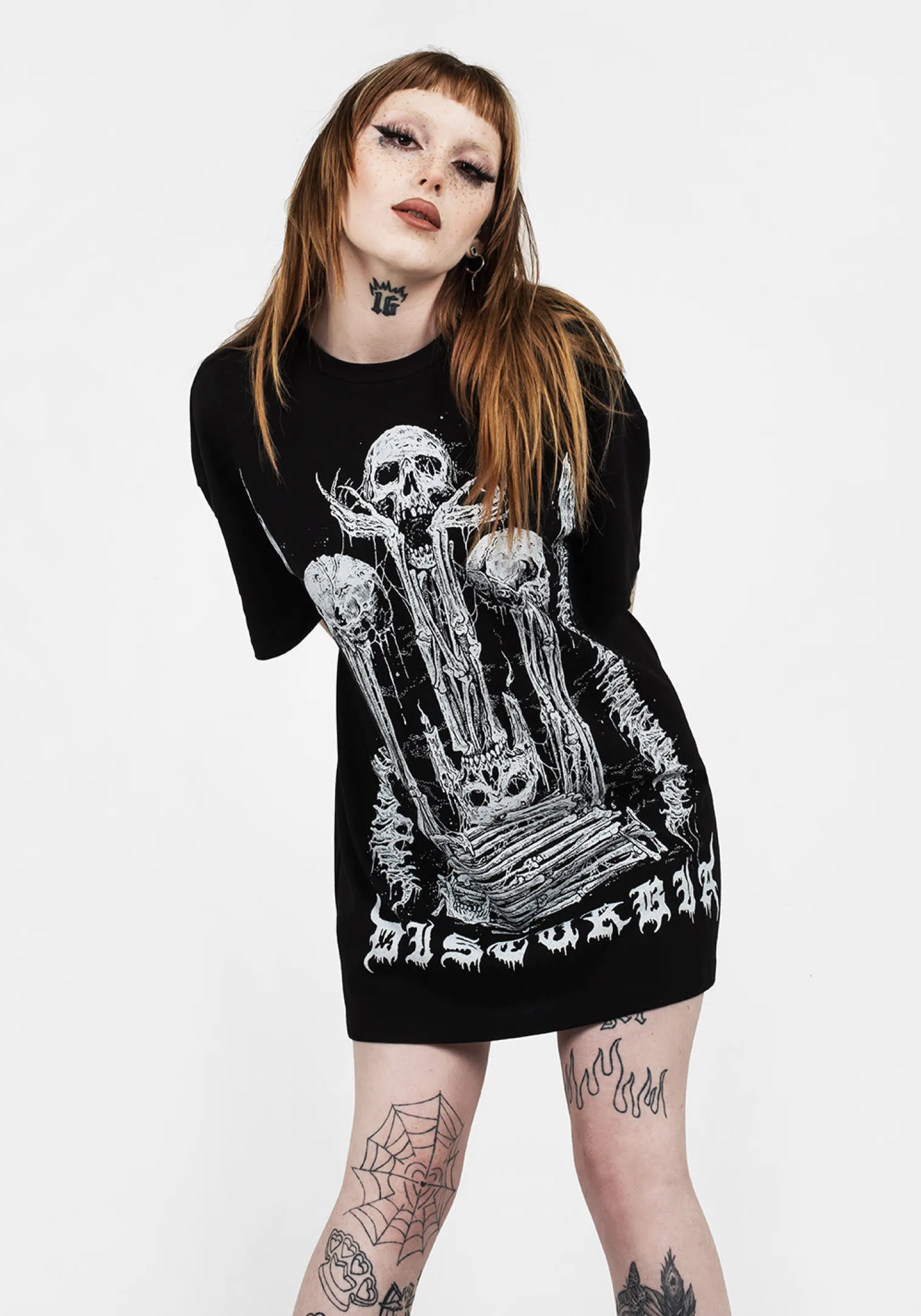 Xenomort Short Sleeve T Shirt Dress
