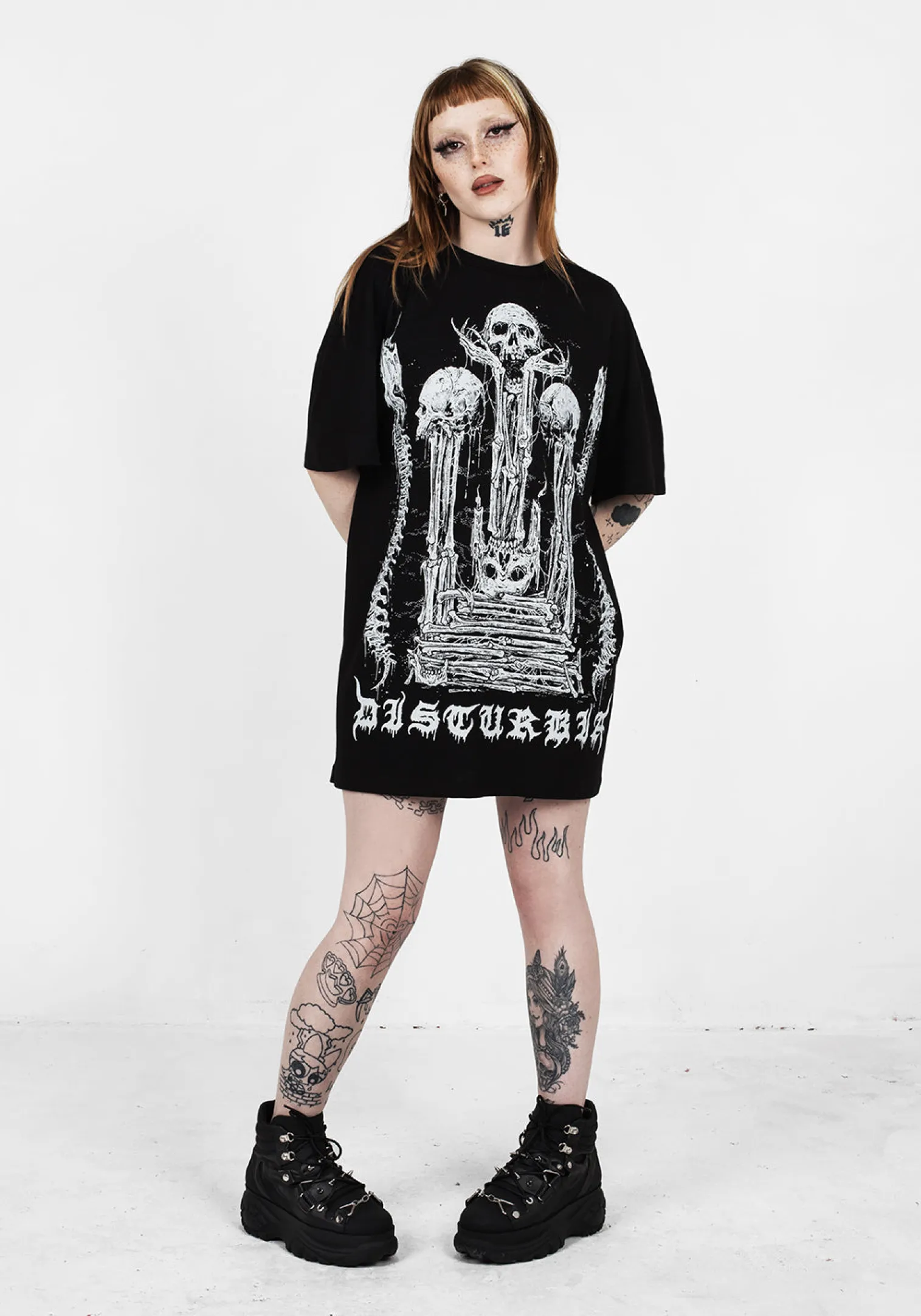 Xenomort Short Sleeve T Shirt Dress