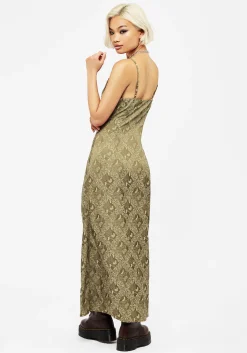 Yara Floral Print Button Up Maxi Slip Dress