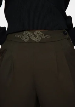 Zarina Embroidered Balloon Trousers