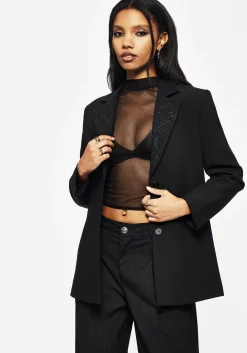 Zelda Pinstripe Tailored Balloon Trousers