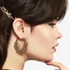 Zinnia Hoop Earring - Gold