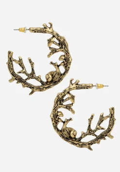 Zinnia Hoop Earring - Gold