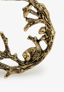 Zinnia Hoop Earring - Gold