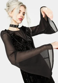Zodiac Foil Print Mini Dress