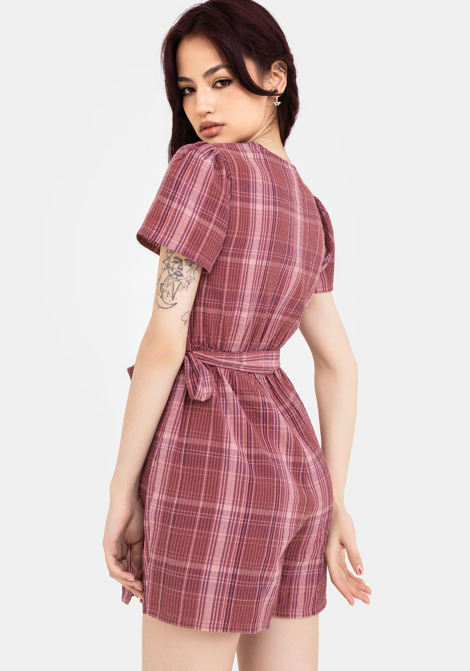 Zorina Cotton Tie Wrap Playsuit