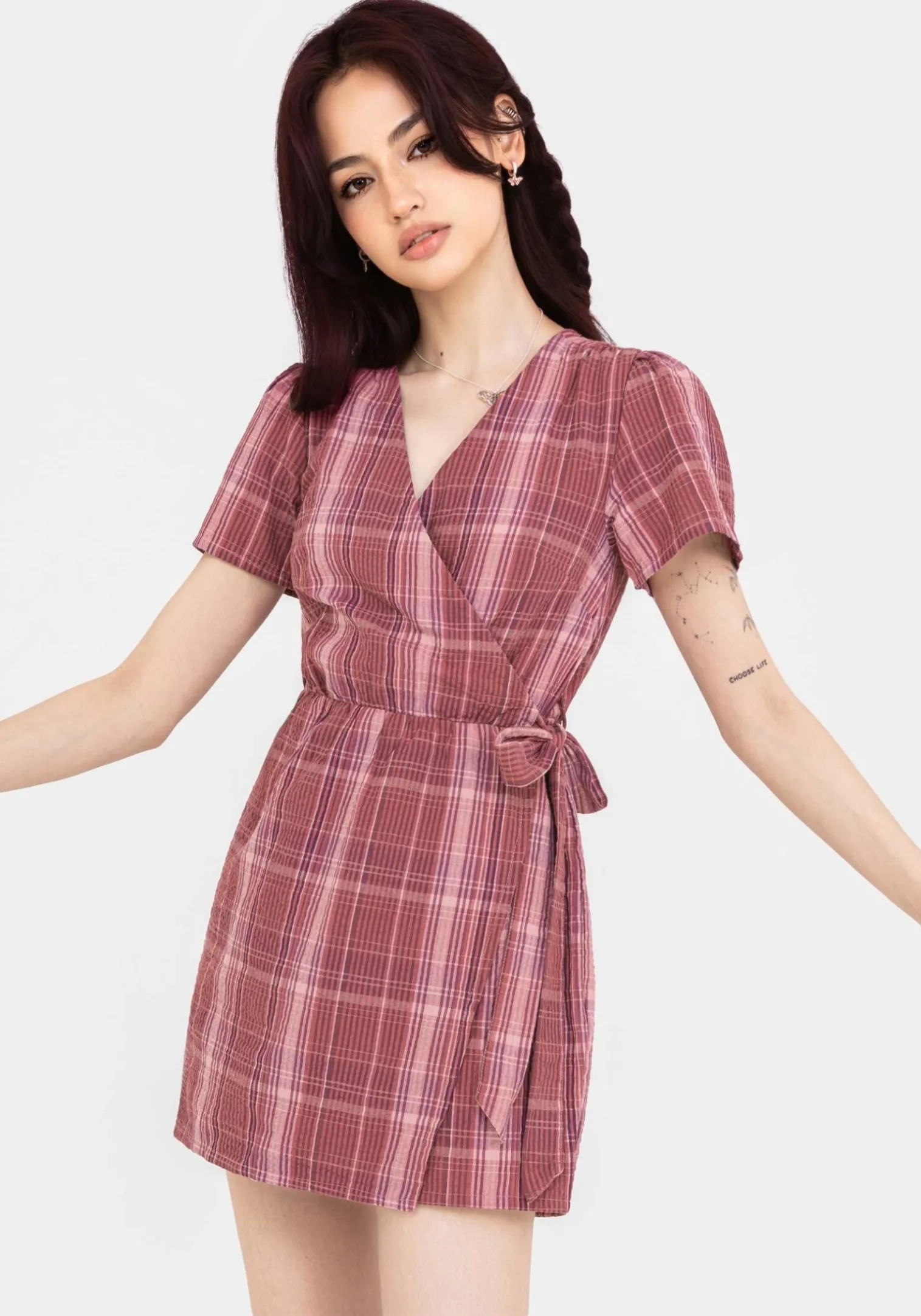 Zorina Cotton Tie Wrap Playsuit
